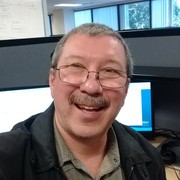 In the office