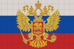 Схема герб россии из бисера